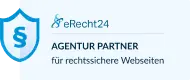 eRecht24 AGENTUR PARTNER für rechtssichere Webseiten von deiner Agentur für Webdesign Düsseldorf spezialisieren.